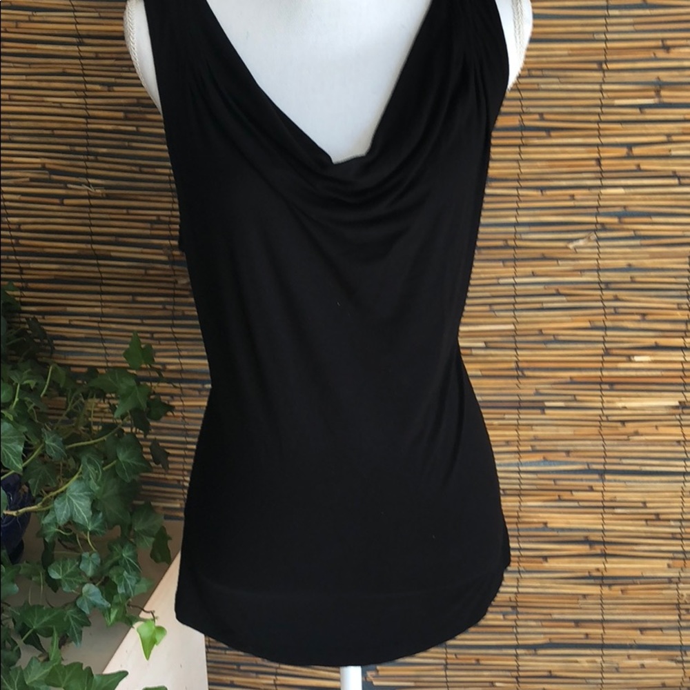 Knit drape neck too